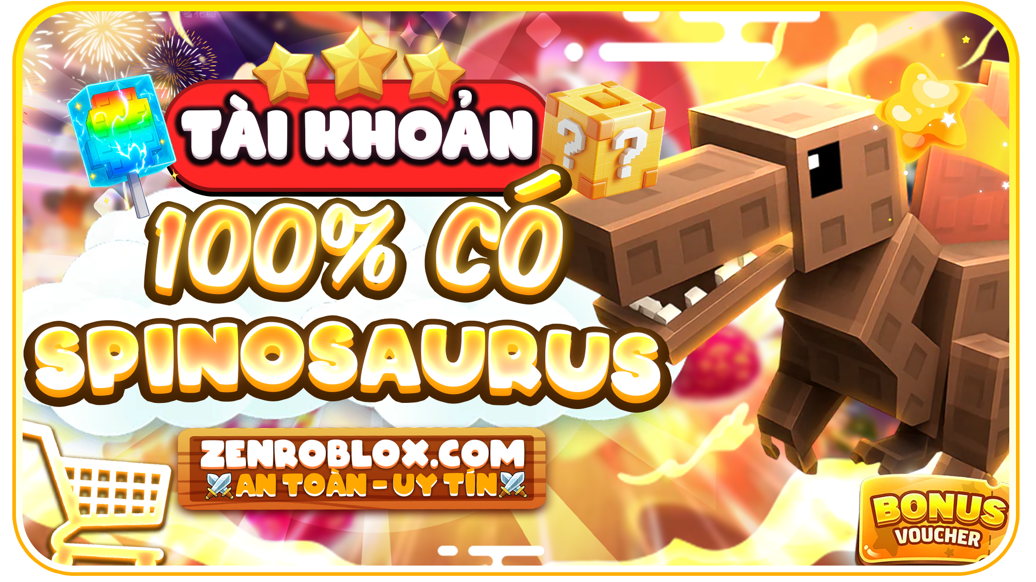 Tài Khoản 100% Có Spinosaurus